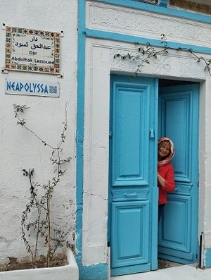 Visit Neapolyssa and experience a warm welcome at Madame Hajer's traditional Tunisian home