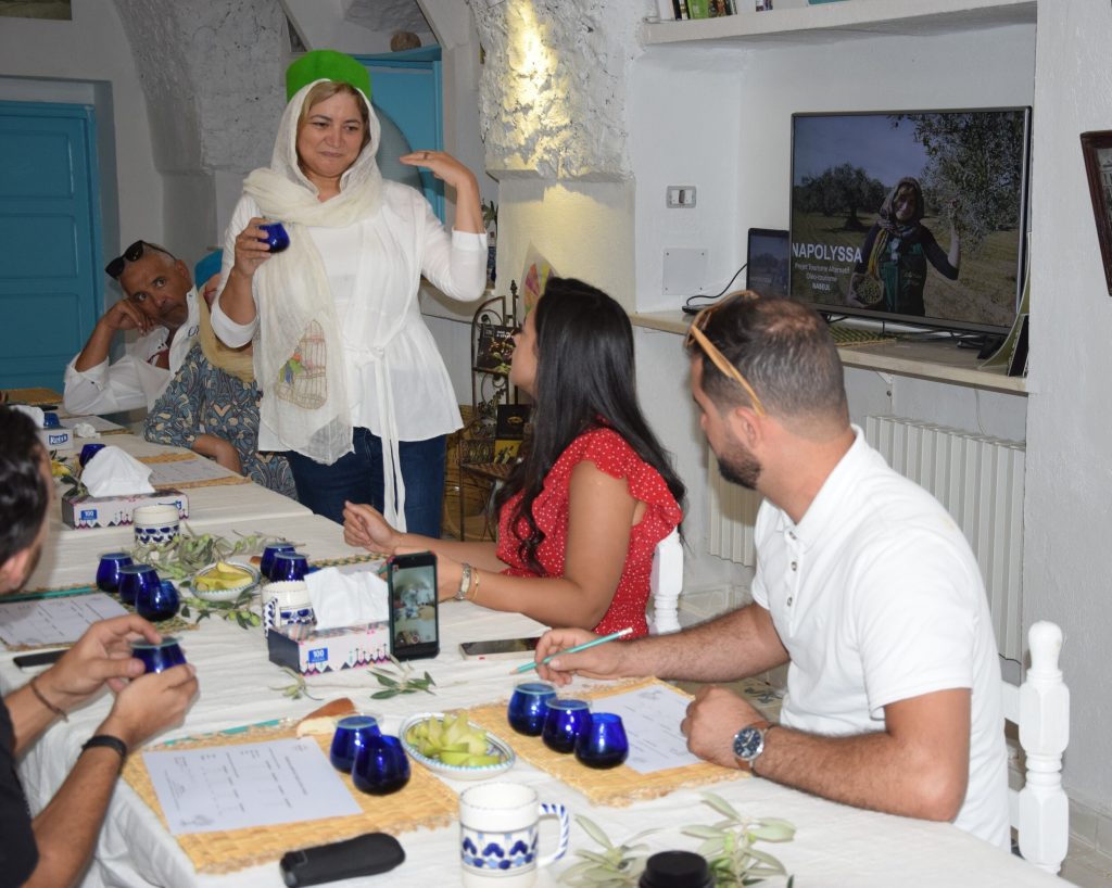 Enjoy an authentic Tunisian olive oil tasting experience at Neapolyssa.